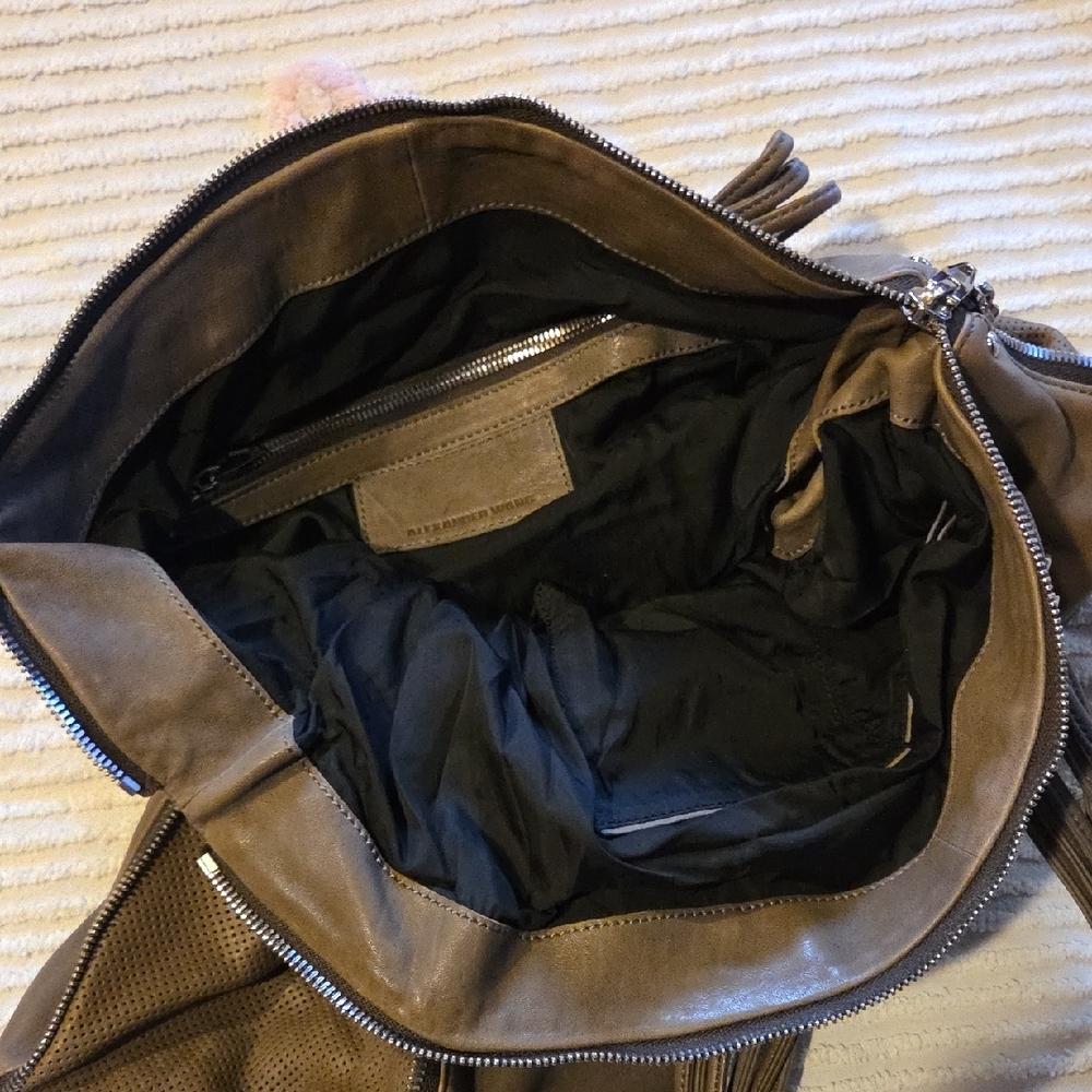 Alexander Wang Grey Leather Shoulder Bag - Picture 7 of 9